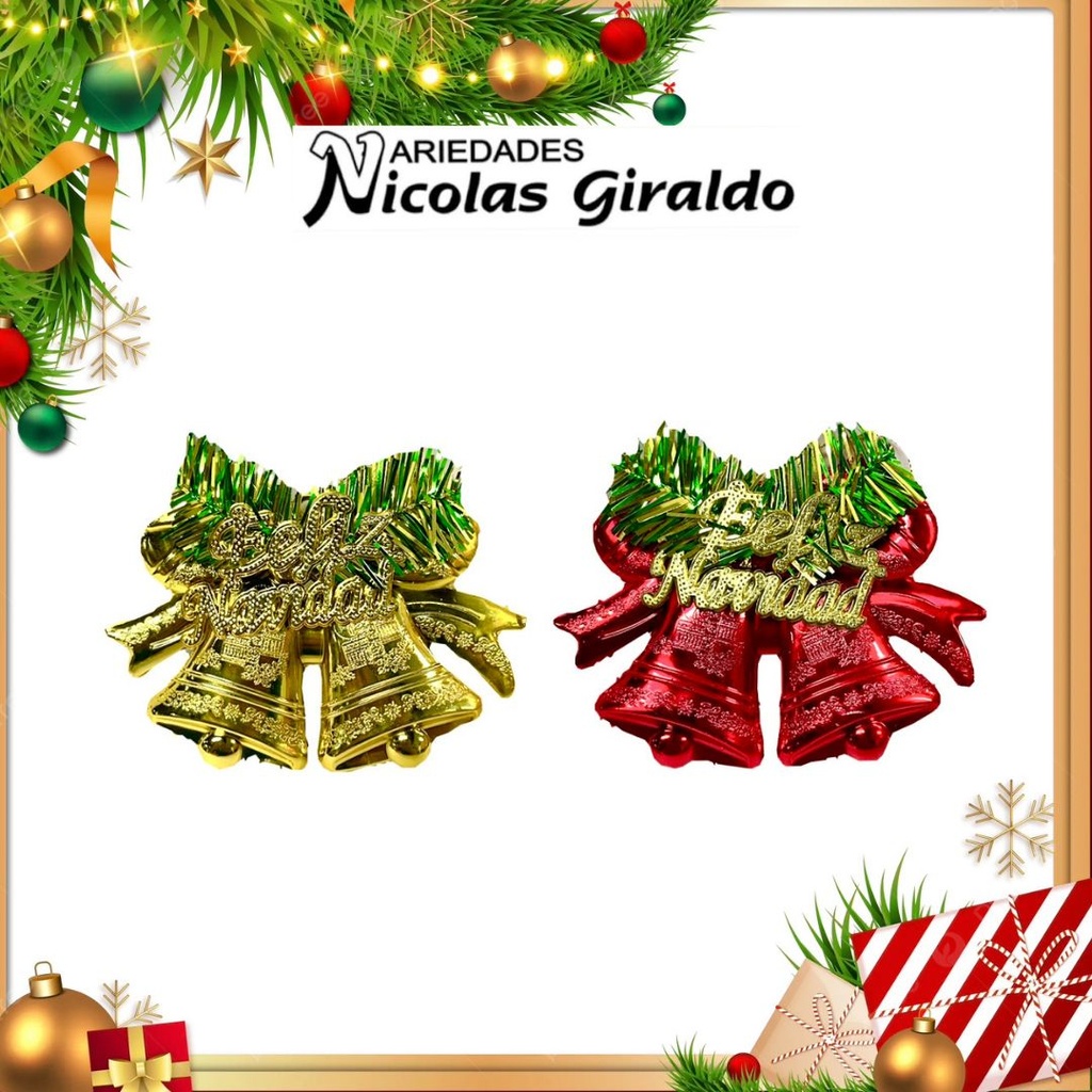 @ADORNO CAMPANA NAVIDEÑA MINI 
