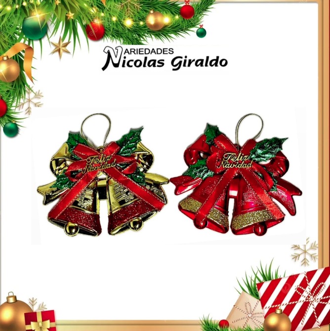 @ADORNO CAMPANA NAVIDEÑA MINI 
