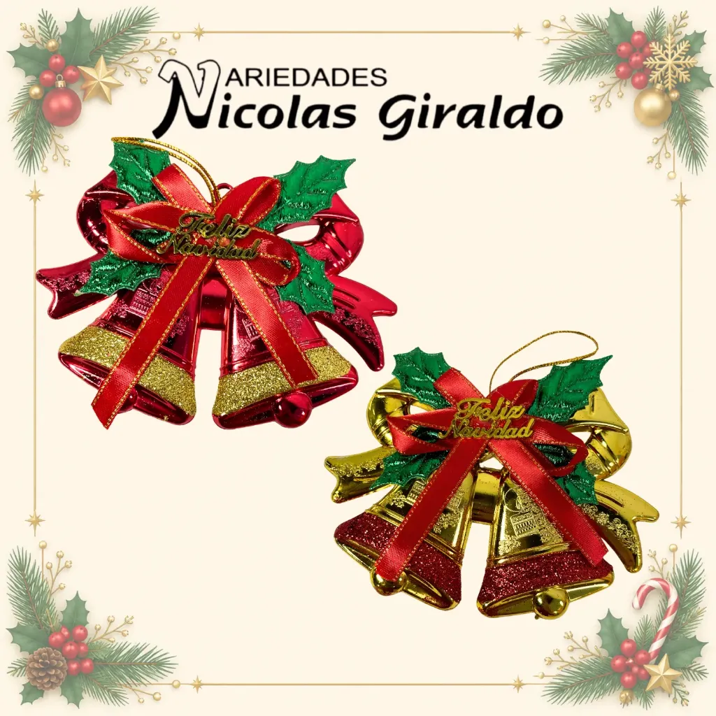 [18W257] ADORNO CAMPANA NAVIDEÑA MINI