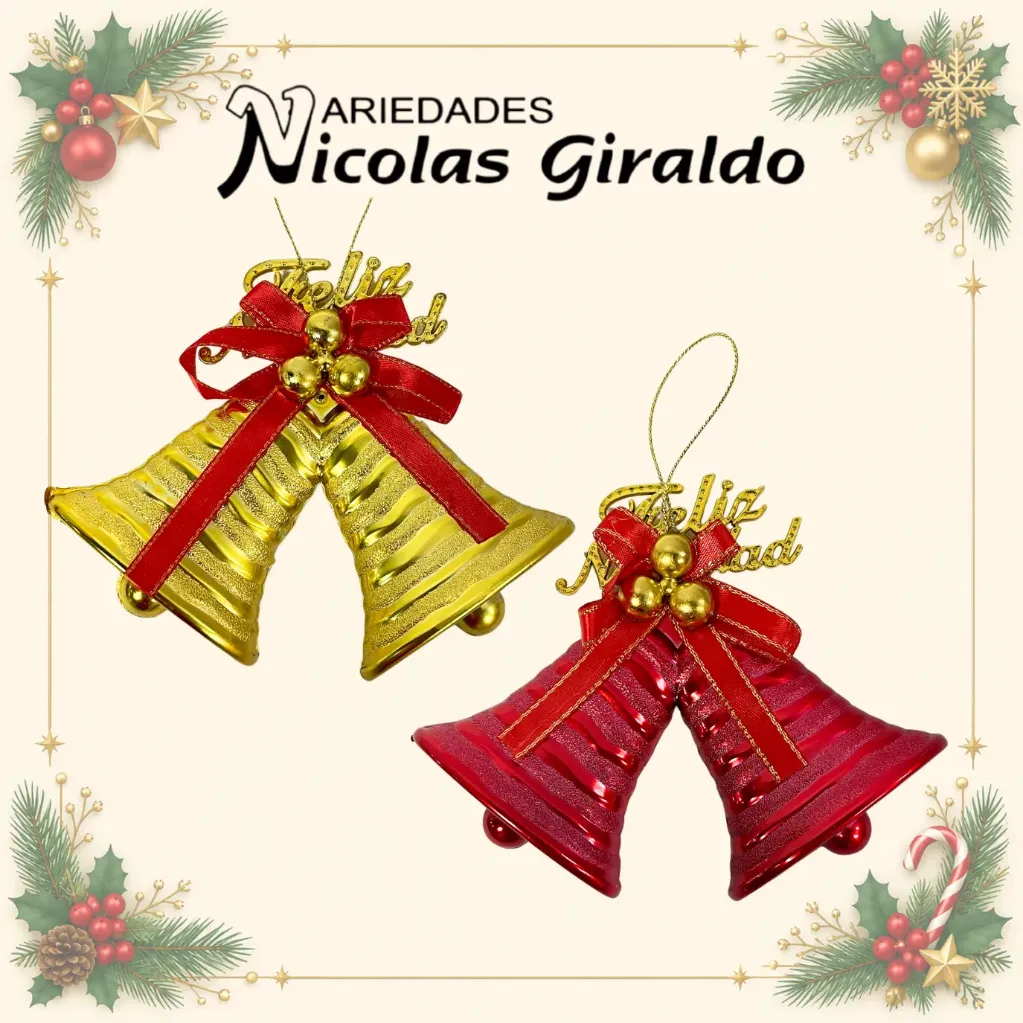 [18W253] ADORNO CAMPANA NAVIDEÑA MINI