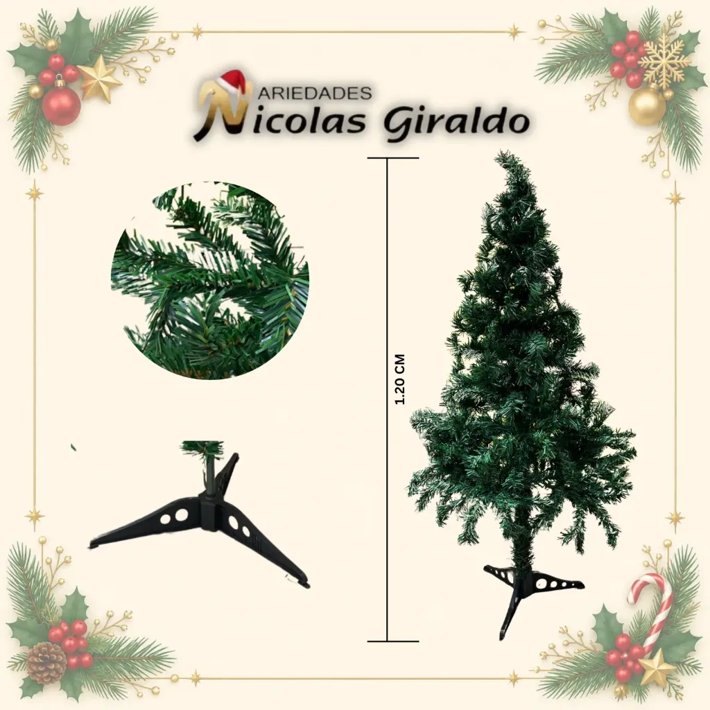ARBOL VERDE 200 RAMAS 1.20 CM