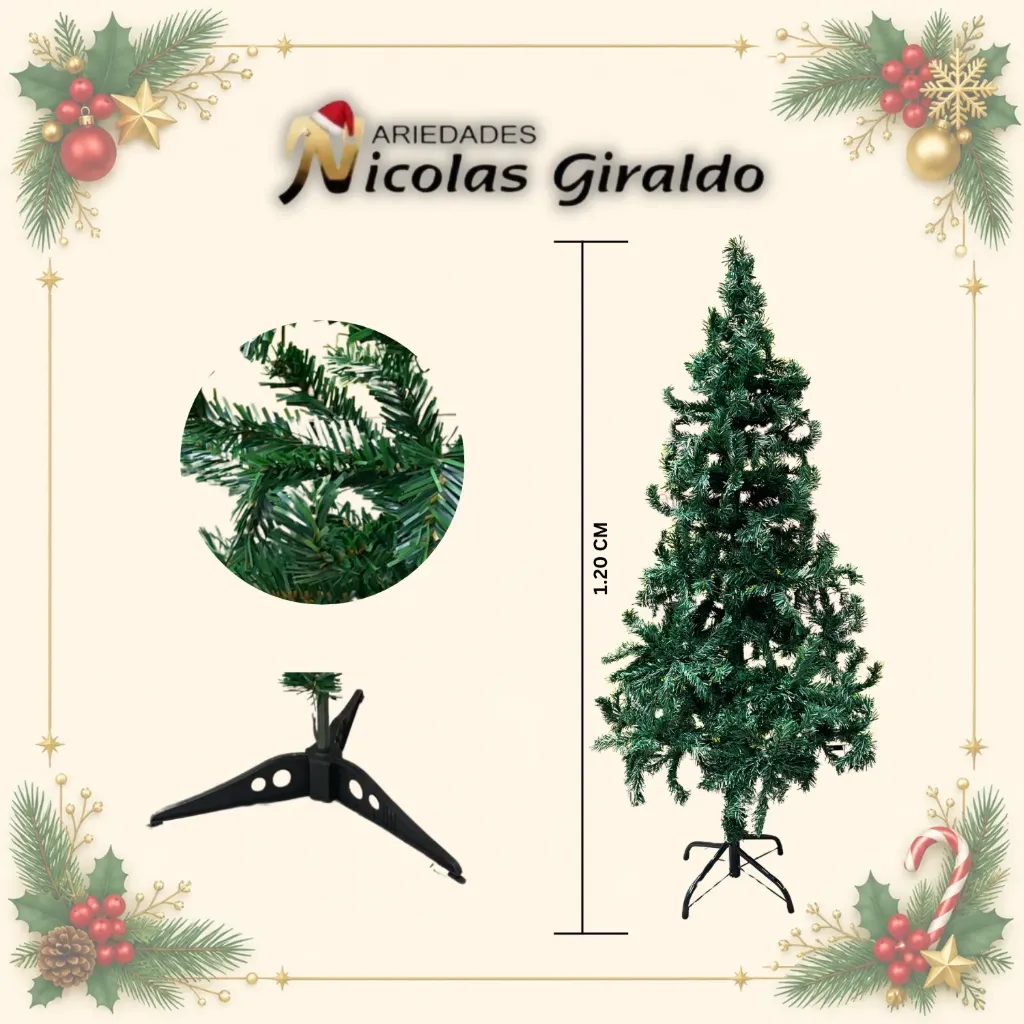 ARBOL VERDE 320 RAMAS 1.50 CM