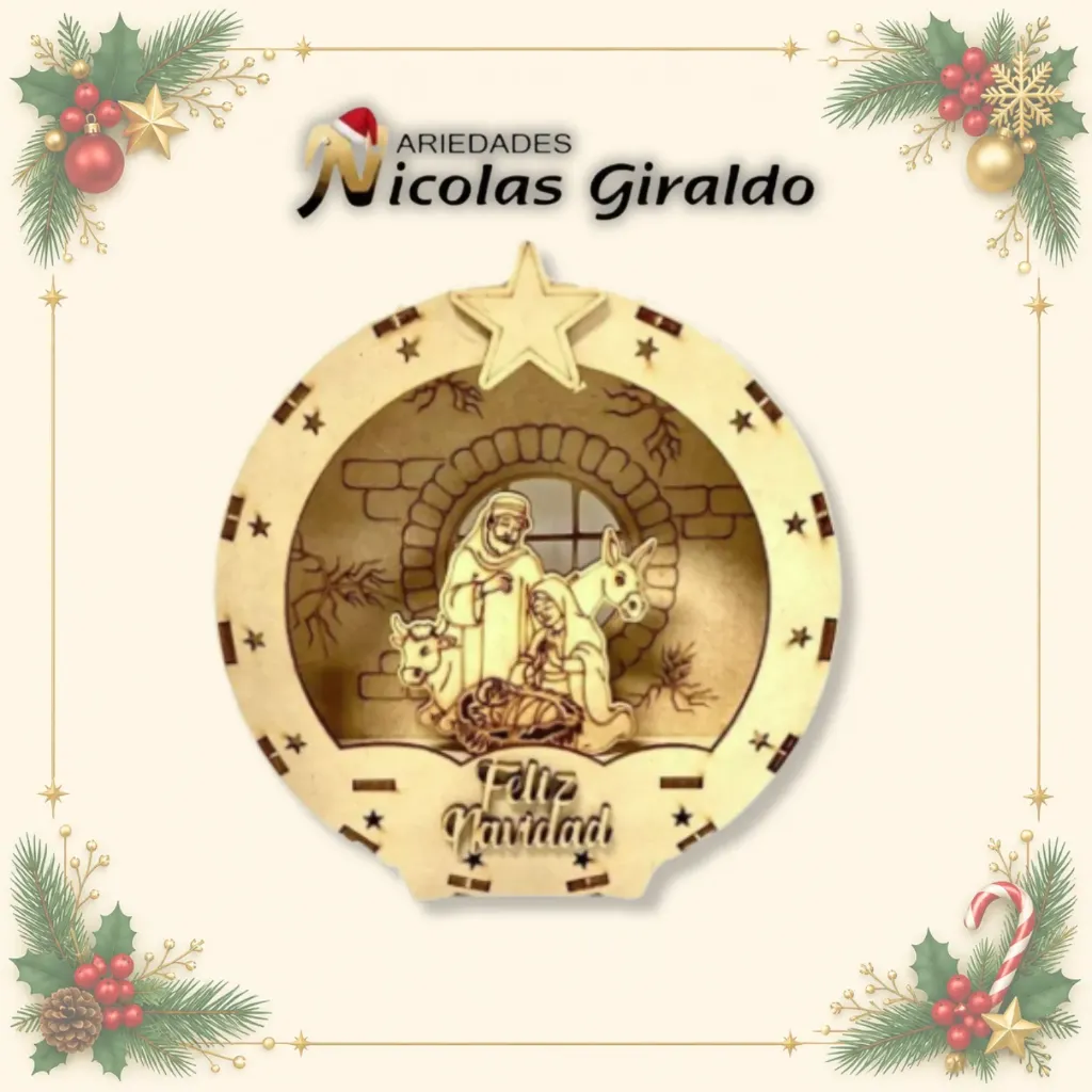 [AG0033] PESEBRE LASER CIRCULAR X1