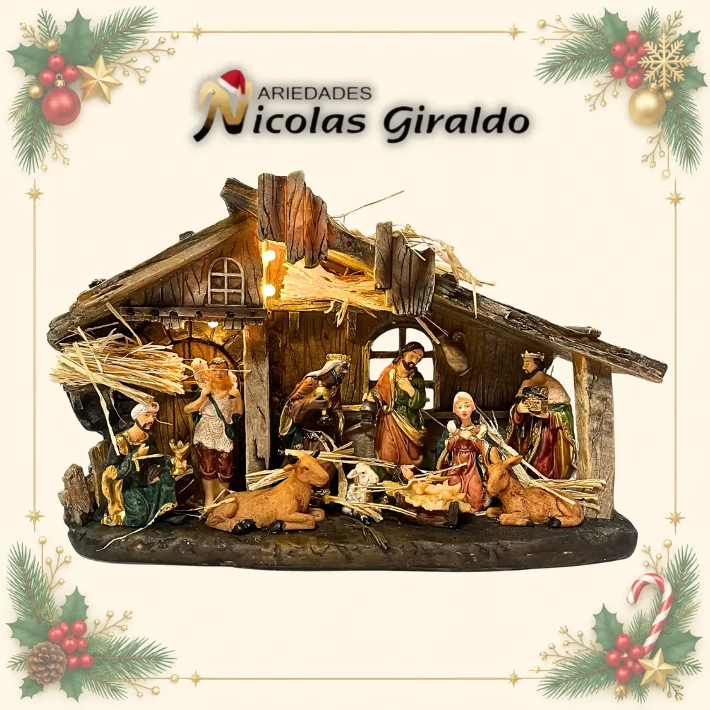 [S609] PESEBRE CAJA RESINA 29X19