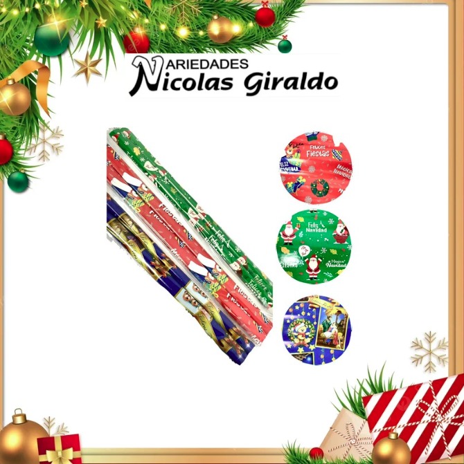 @PAPEL REGALO NAVIDEÑO X2