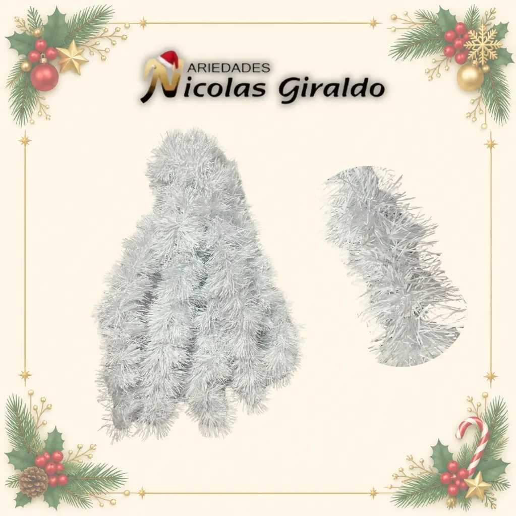[AN1007] GUIRNALDA NACIONAL BLANCA 7.5 x4 mts 