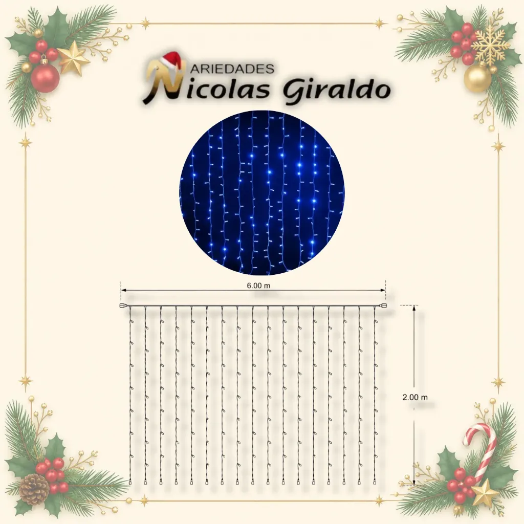 [H1803TB] INSTALACION CASCADA X460L AZUL 6MTS X 2MTS