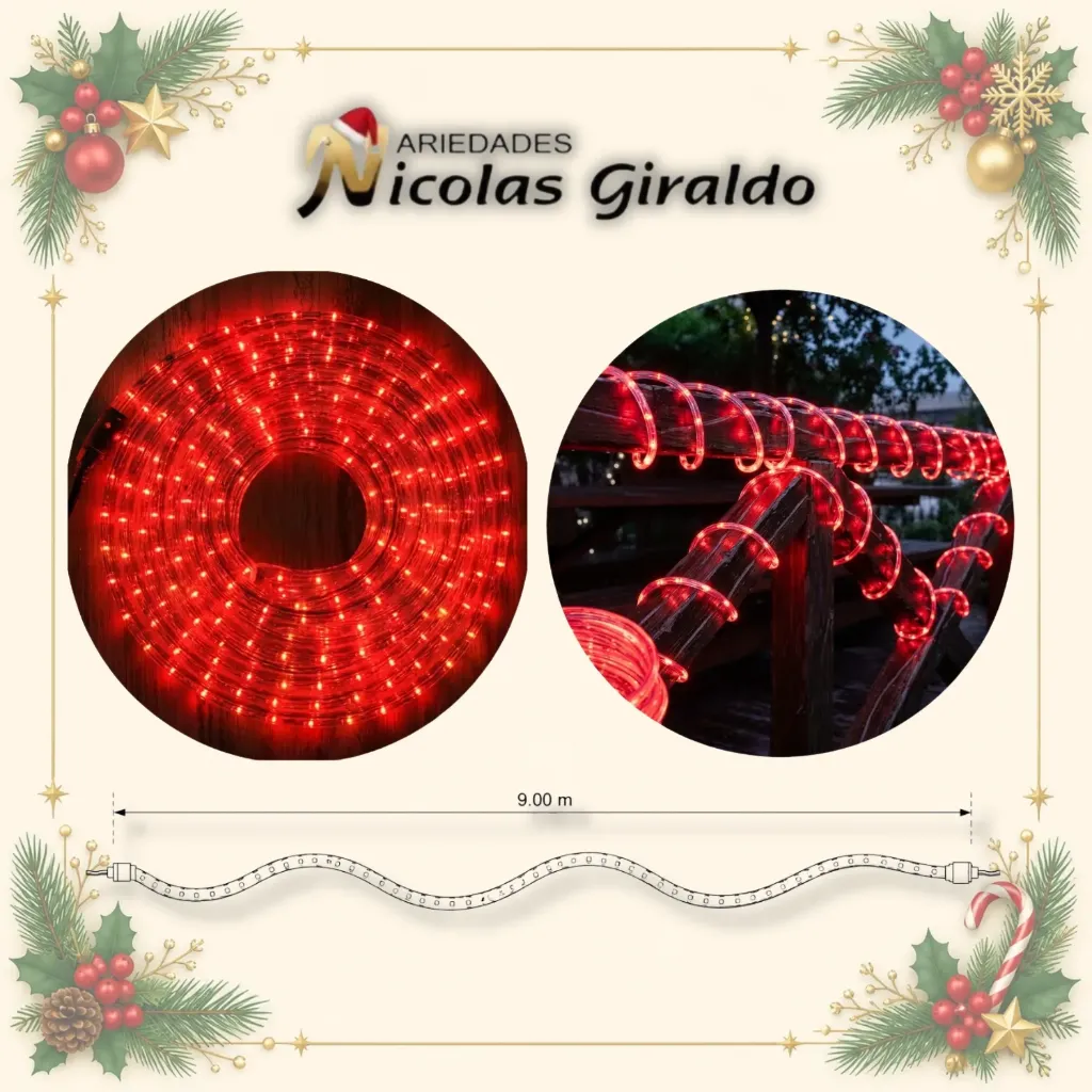 INSTALACION MANGUERA 9MTR MTRS ROJA