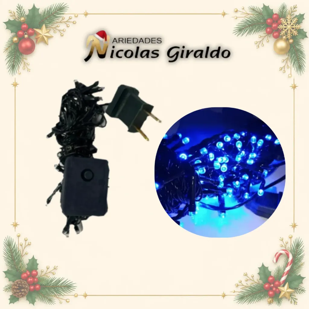 [A0322GB] INSTALACION LED X 36L LINEAL AZUL 3.5 MTS CABLE VERDE