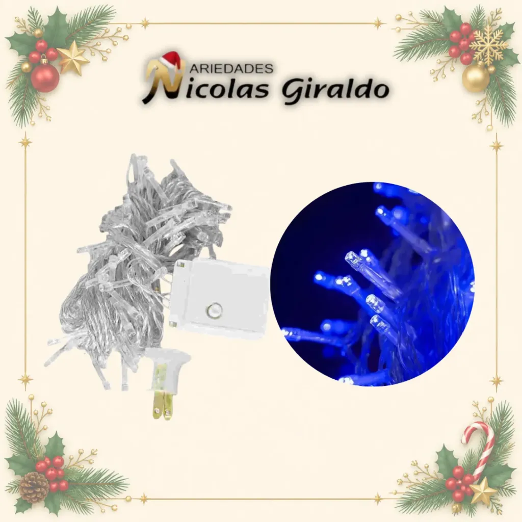 [A0324TB] INSTALACION LED X100L LINEAL AZUL 9 MTS CABLE TRANS