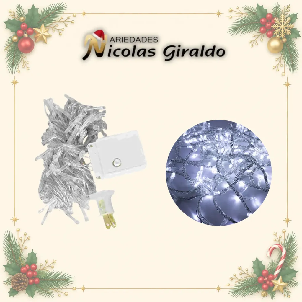 INSTALACION LED X100L LINEAL BLANCA 9 MTS CABLE TRANS