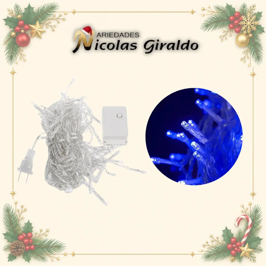 [A0326TB] INSTALACION LED X200L LINEAL AZUL 18 MTS CABLE TRANS