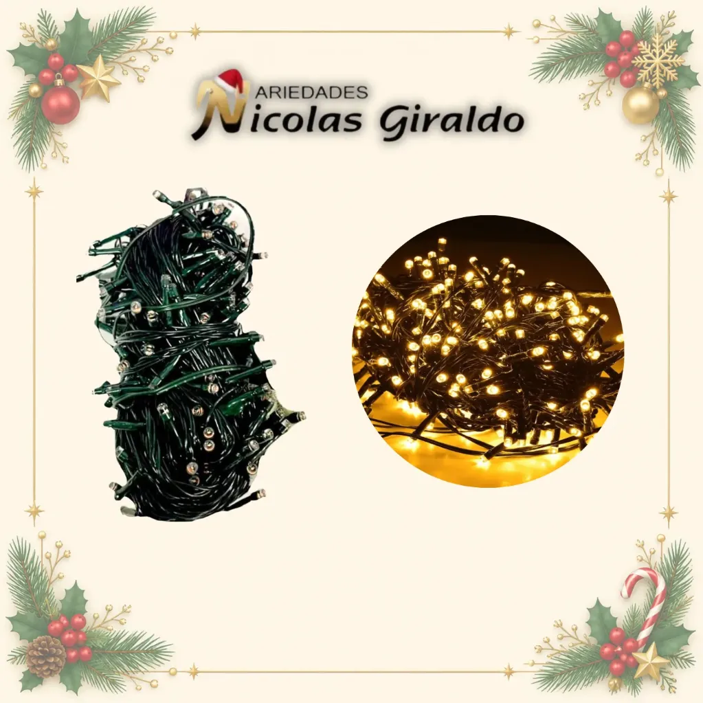 INSTALACION LED X200L LINEAL CALIDA 18 MTS CABLE VERDE