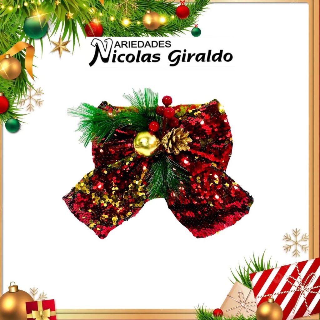 @MOÑO NAVIDEÑO LENTEJUELAS