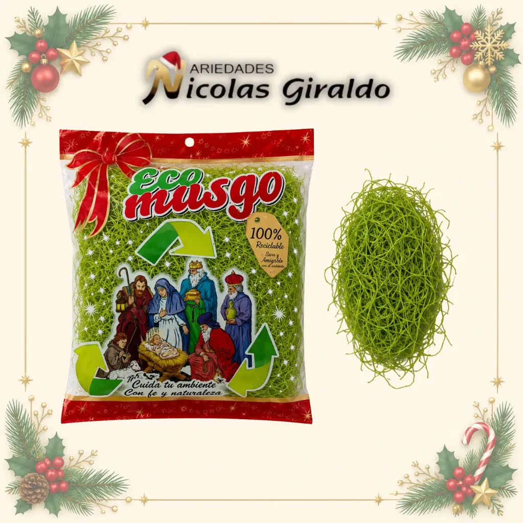MUSGO ARTIFICIAL VERDE BICHE  