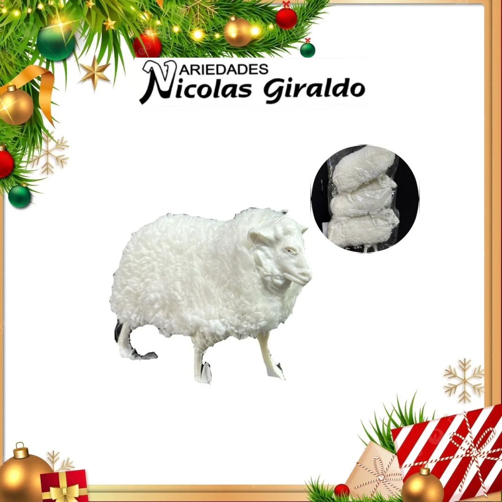 ANIMAL OVEJA PELUDA GRANDE X3
