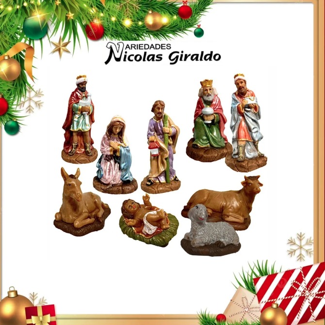 PESEBRE CLASICO PLASTICO FINO 30CM MUÑEPLAS
