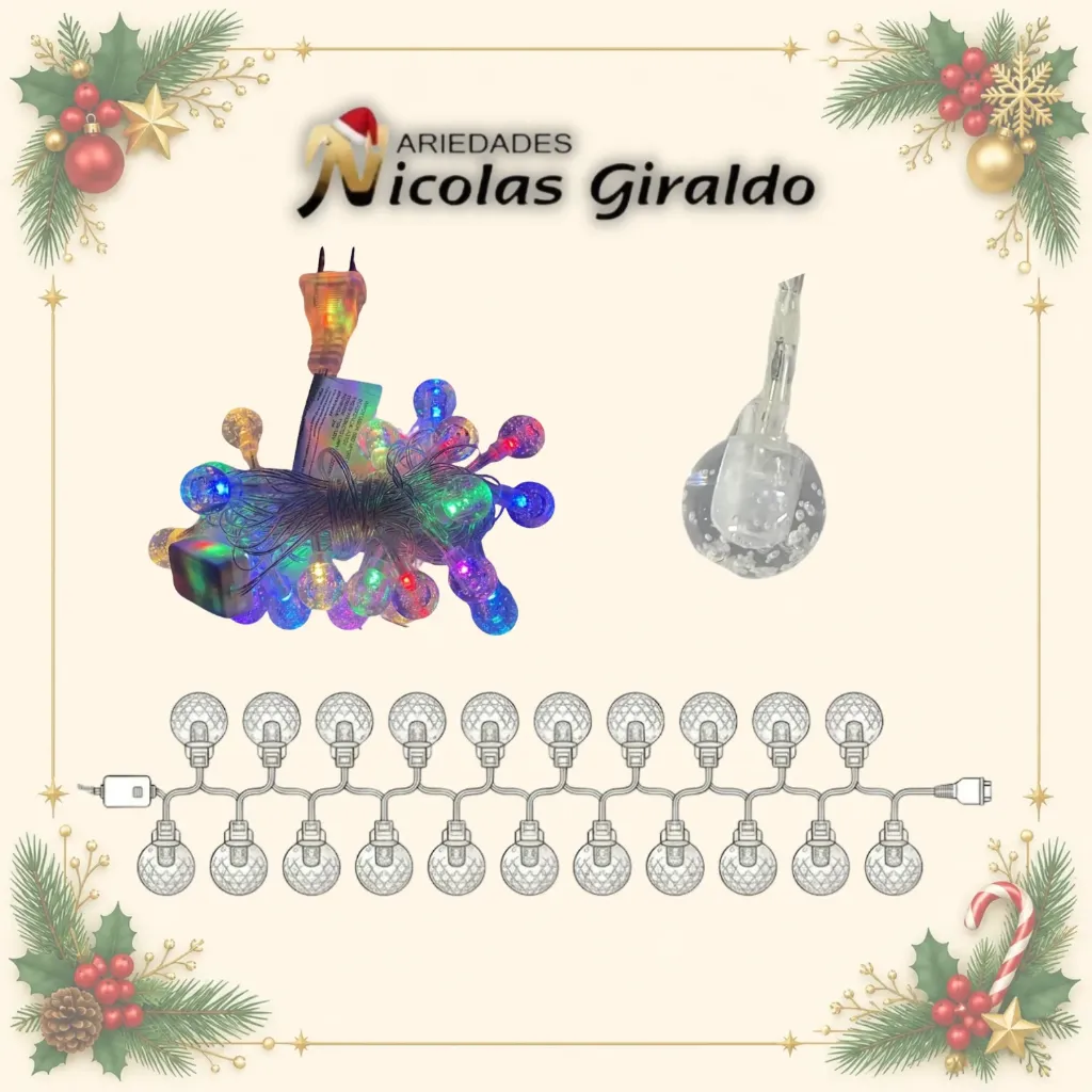INSTALACION FIGURA LED BOLA X20L 4 MTS