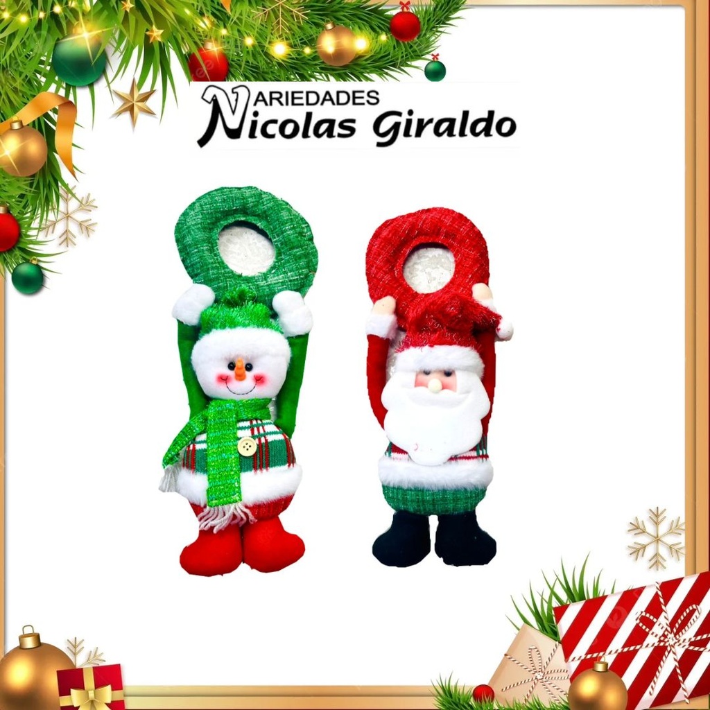 @MUÑECO NAVIDAD COUNTRY CUELGA PUERTA 