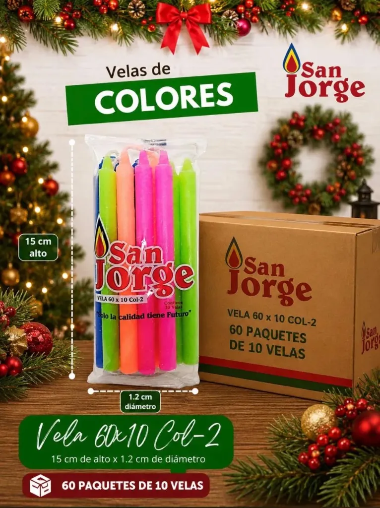VELA SAN JORGE DELGADA 60X10 COL-2