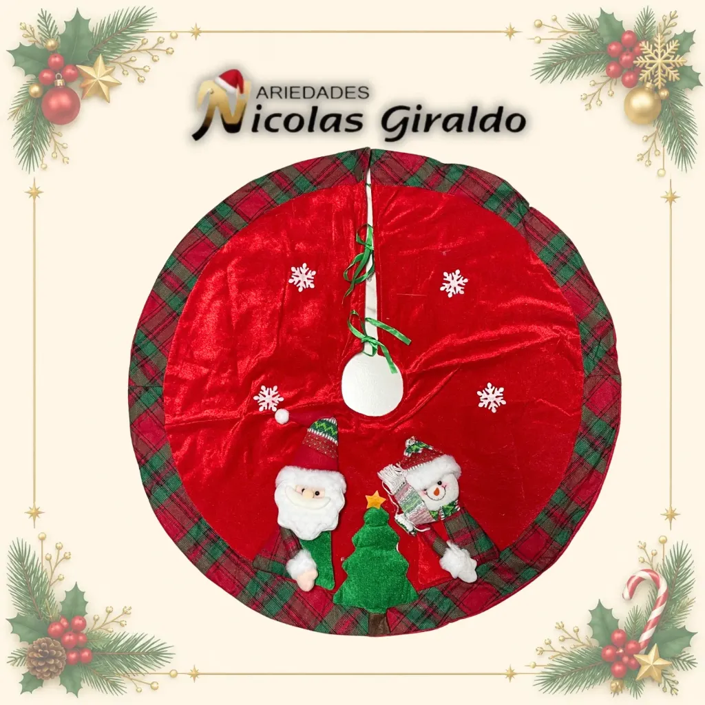 [M2652] PIE DE ARBOL 80CM 2 MUÑECOS