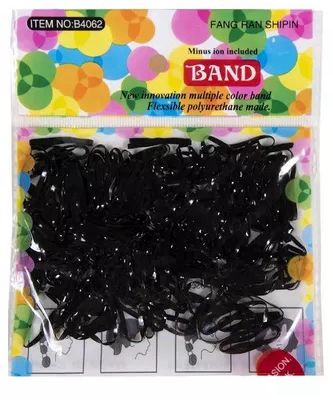 Caucho gomelo grueso negro bolsa x12 (MR-0362)