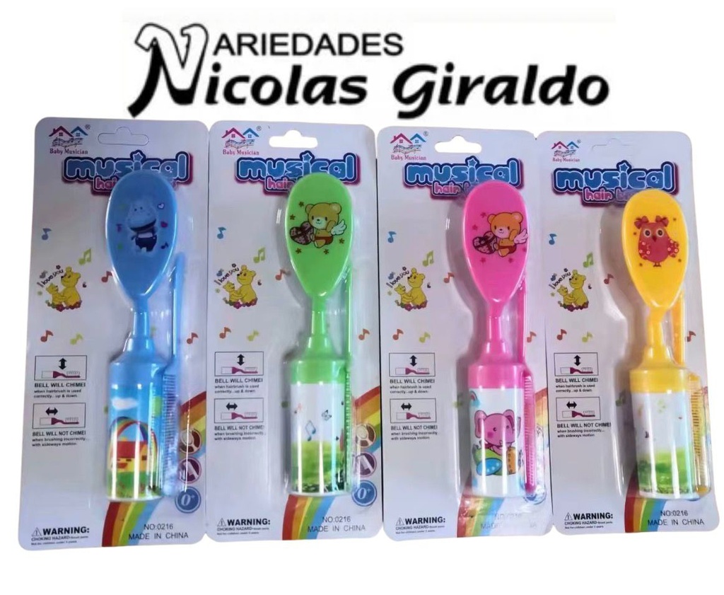 Cepillo peinar bebe sonajero 