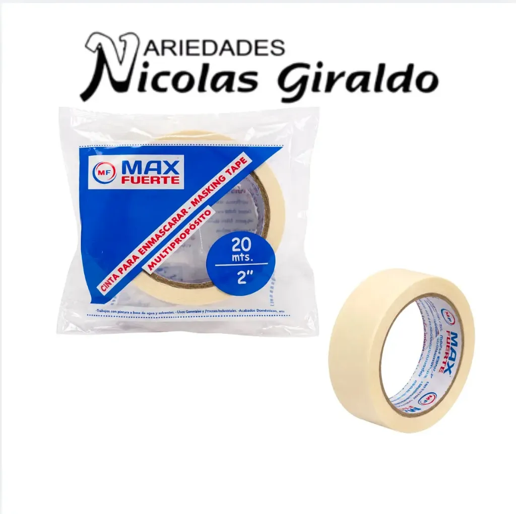 Cinta enmascarar 2" jumbo max fuerte