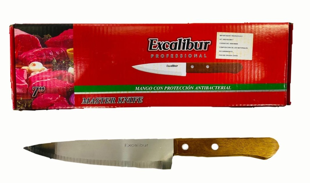 Cuchillo excalibur madera #7 CAJA X12 