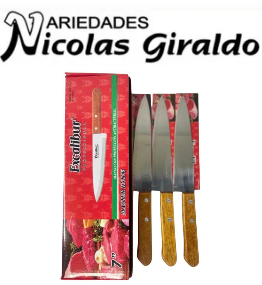 Cuchillo excalibur madera #7 CAJA X12 