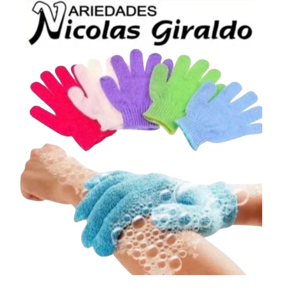 Guante exfoliante paquete x12 