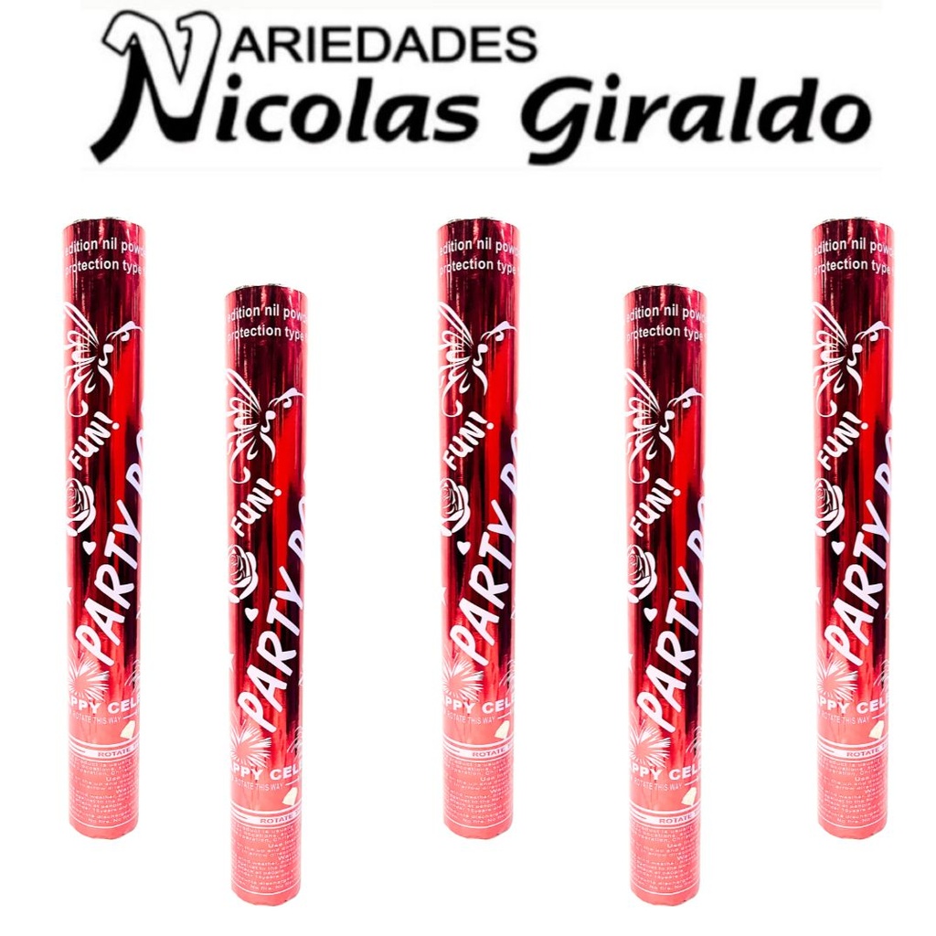 Lanza confety x40 grande 