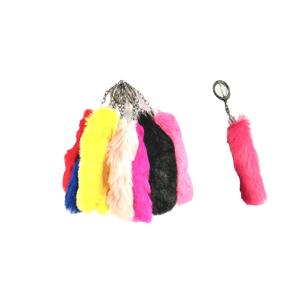 [JAM00592] Llavero peludo largo pqt x12
