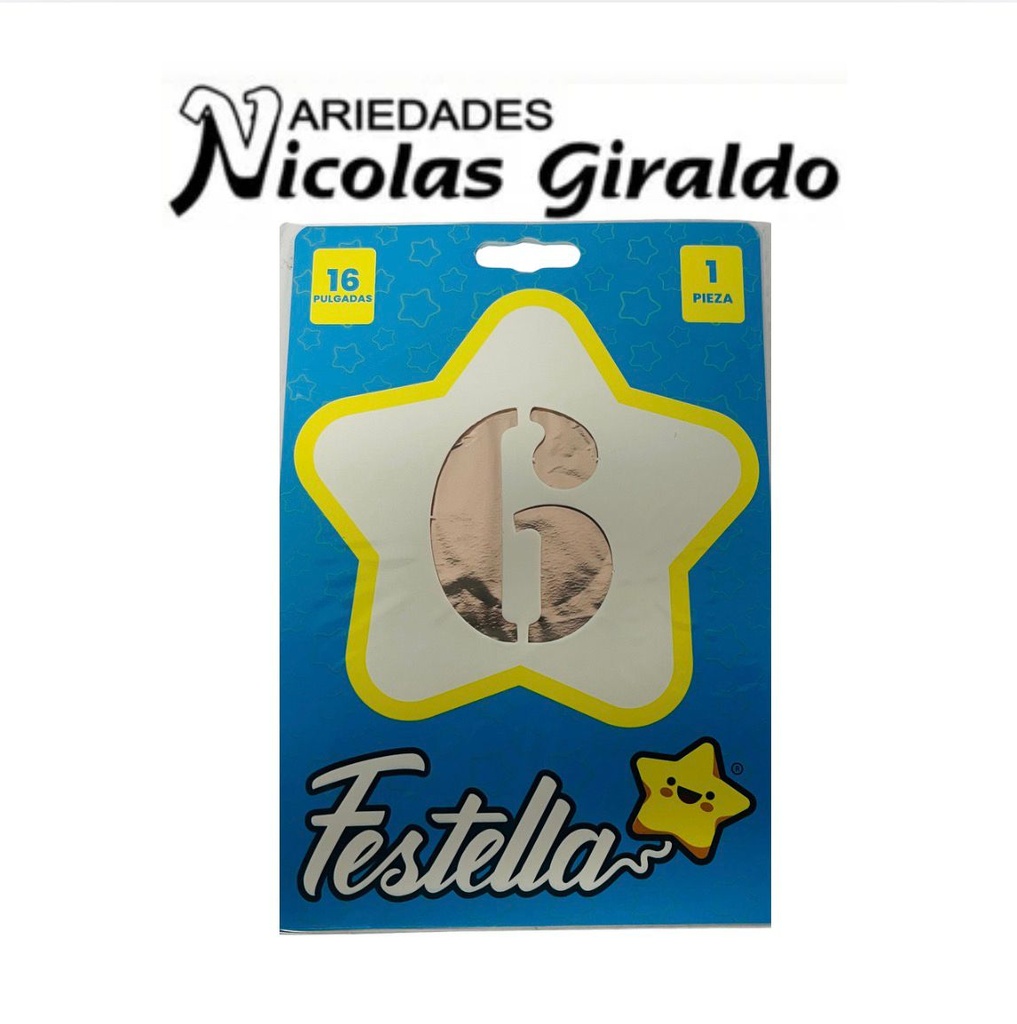 @Numero inflable p rosa #6