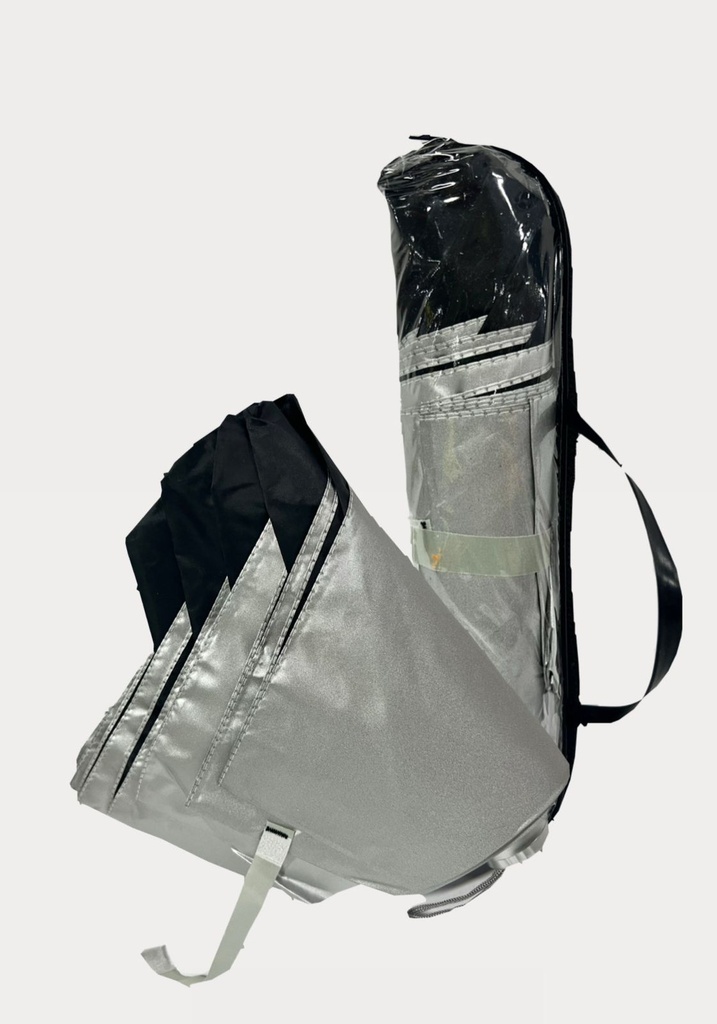 @(SLT1102N)Sombrilla dama antiviento negra 