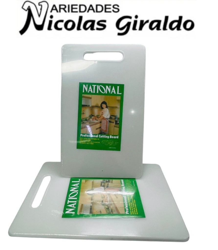 Tabla picar national blanca pequeña 37x23