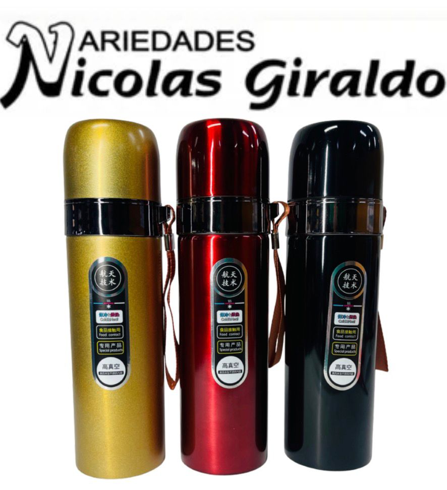 [C500-TE] Termo metalico fondo entero 500ml 