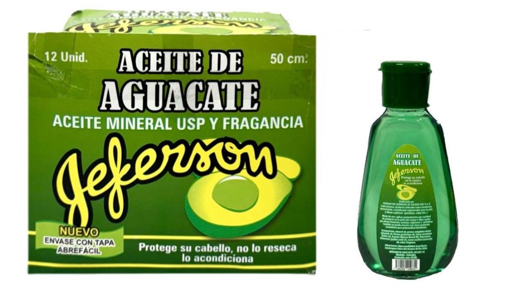Aceite aguacate x50ml jeferson (UND $1.200)