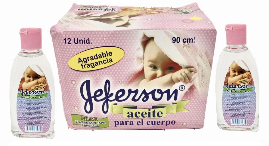 Aceite bebe x90ml jeferson caja x12 