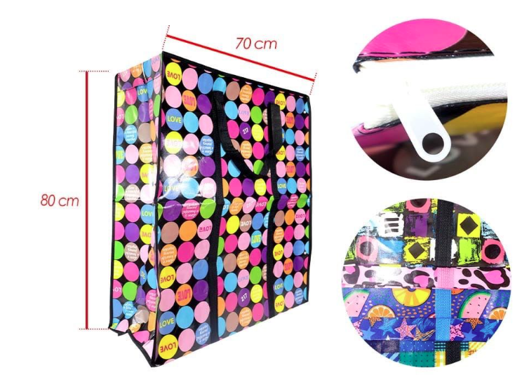 Bolsa fibra con refuerzo jumbo 70x80 