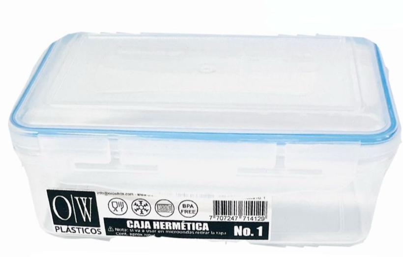 Caja hermetica rectangular #1