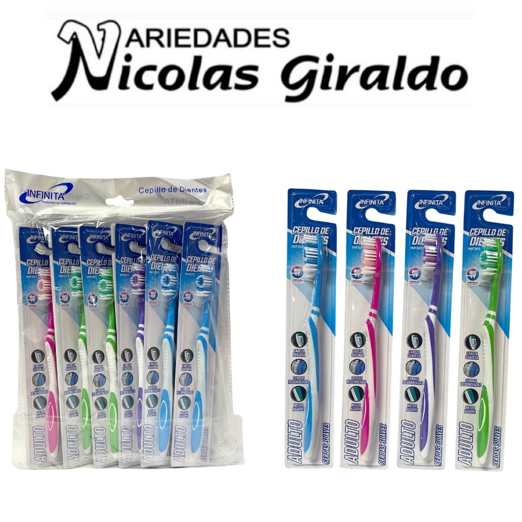 [INF307] Cepillo dental infinita adulto x12 unidades