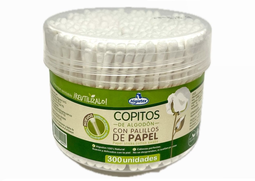 Copito ecologico redondo jumbo tarro x300 higietex