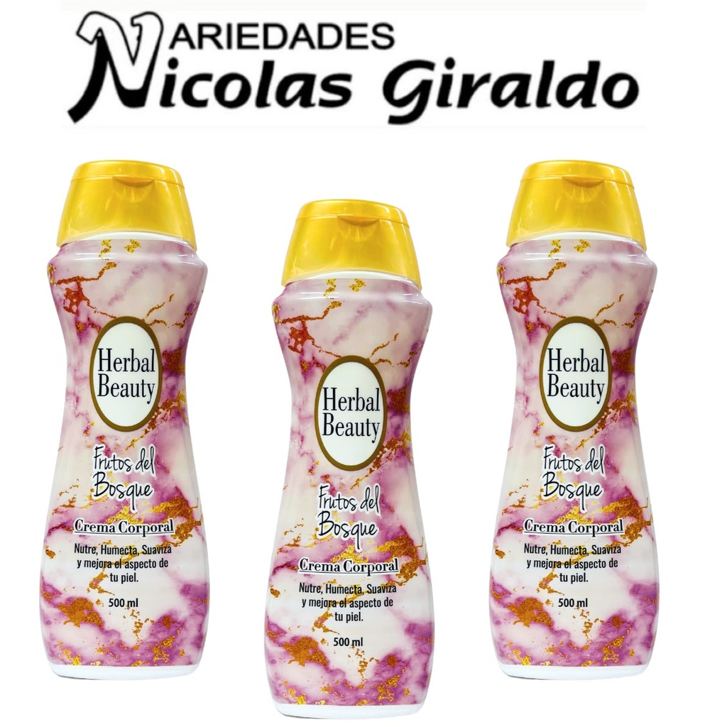 [CF-139] Crema corporal Yenny sensual frutos del bosque x500ml