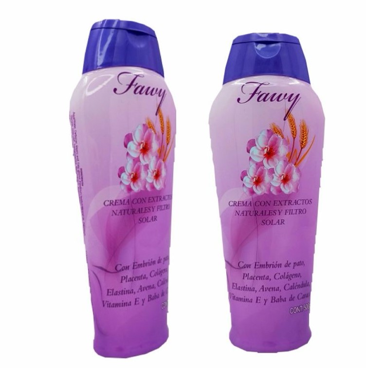 Crema corporal fawy morada grande (blanca)x500ml