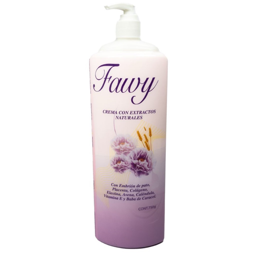 Crema corporal fawy morada (blanca)x750ml