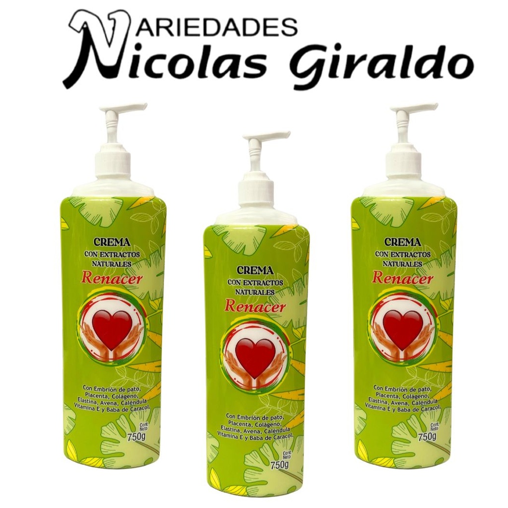 Crema corporal renacer x750ml (4CM011)