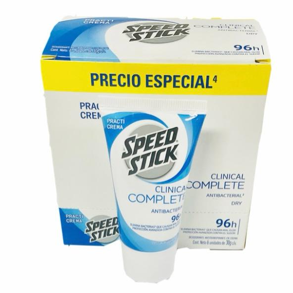 Desodorante colapsible x30g speed clinical caja x6