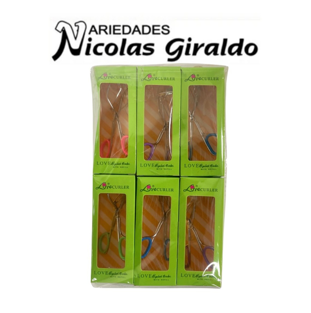 (HC-0163)Encrespador sencillo caja verde pqt x6 (UND $1.200)