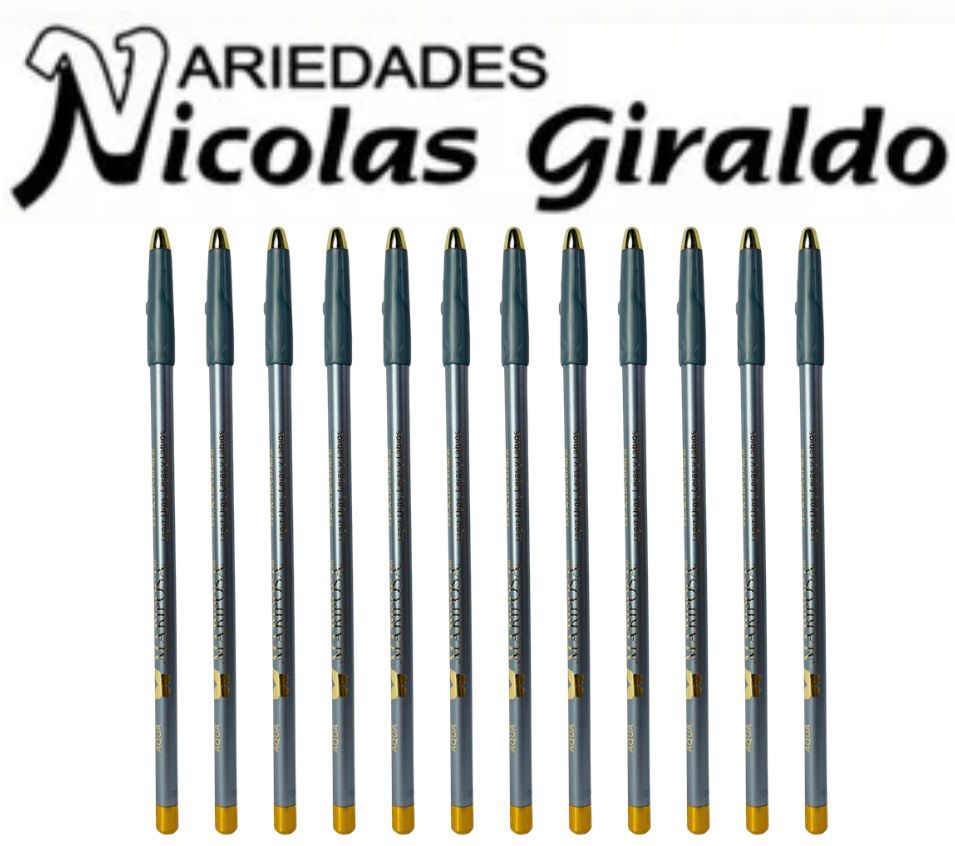 Lapiz ojos mariposa aqua bolsa X12